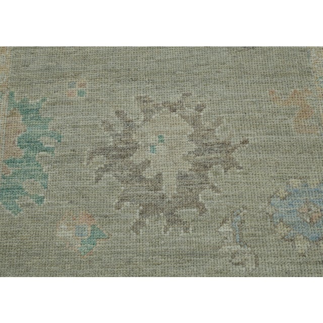 Turkish Oushak Rug 3'10" x 5'9" #17248 For Sale In Houston - Image 6 of 8