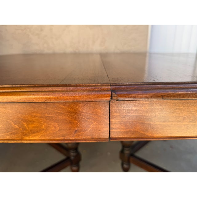 Early 20th Century Early 20th Century English Jacobean Revival Draw-Leaf Dining Table For Sale - Image 5 of 10