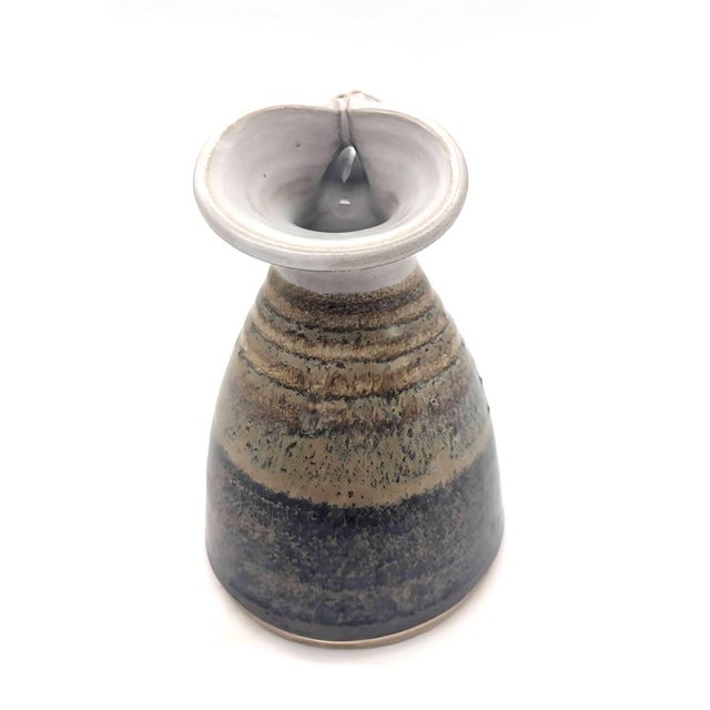 Late 20th Century 1980s Doe Ridge Studio Glazed Stoneware Bud Vase For Sale - Image 5 of 14