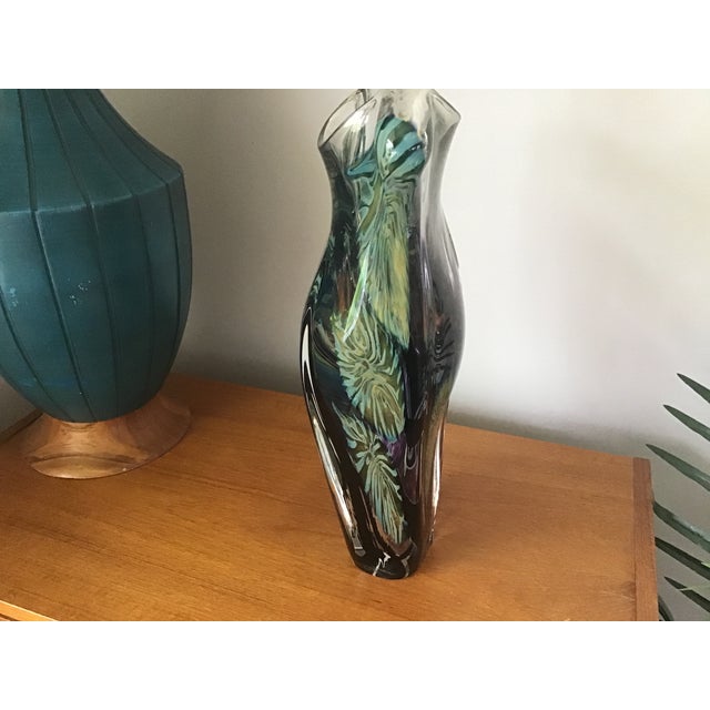 2000s Signed David Lotton Art Glass Vase For Sale In Washington DC - Image 6 of 12