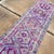 Boho Chic 1960s Purple Distressed Herki Runner 2’7x10’ For Sale - Image 3 of 10