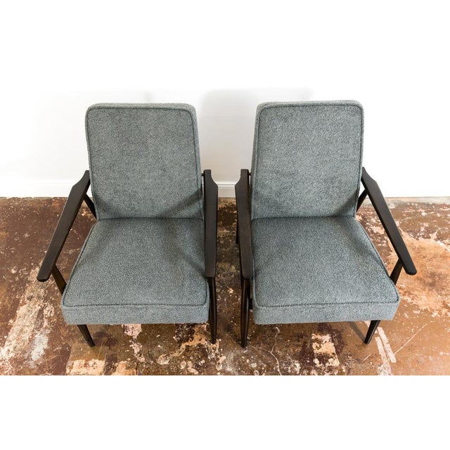 Gray Set of Armchairs by H. Lis, 1960s For Sale - Image 8 of 18