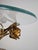 1970s Mid-Century Modern Gilt Metal Floral Rose Side Table, 1970s For Sale - Image 5 of 18