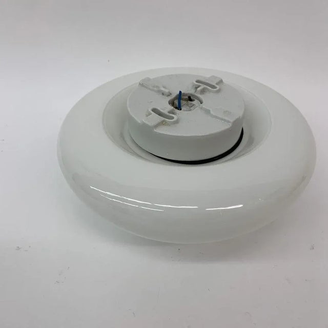 Mid-Century German Glass 961 Ceiling or Wall Lamp by Wilhelm Wagenfeld for Lindner, 1950s For Sale - Image 4 of 6