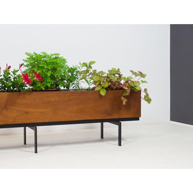 Mid-Century Modern Large Vintage Teak Planter For Sale - Image 3 of 11