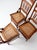 Brown Antique Eastlake Revival Cane Seat Dining Chairs Set of 3 For Sale - Image 8 of 16