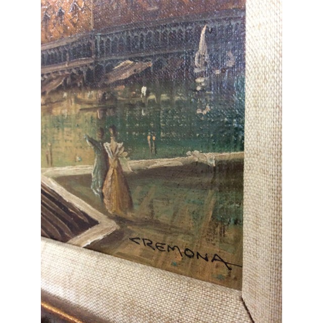 Late 19th Century Antique Venetian Grand Canal Oil Painting For Sale - Image 12 of 13