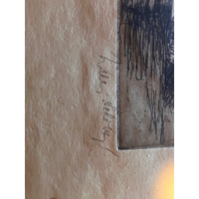 An exquisite original early 20th-century etching by celebrated German artist Willi Geiger (1878–1971). This detailed piece...