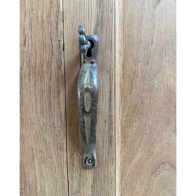 Brown Art Deco Oak Bonnetière, 1930s For Sale - Image 8 of 14