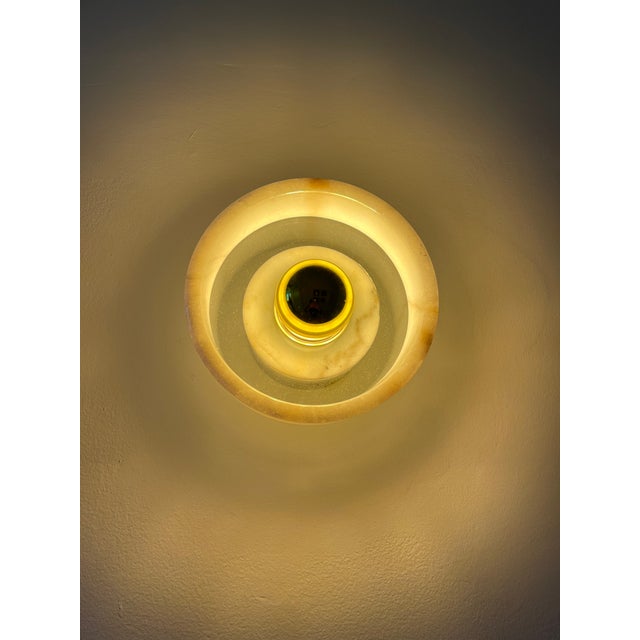 White Pair of Tom Dixon Stone Wall Light, Older Model For Sale - Image 8 of 8