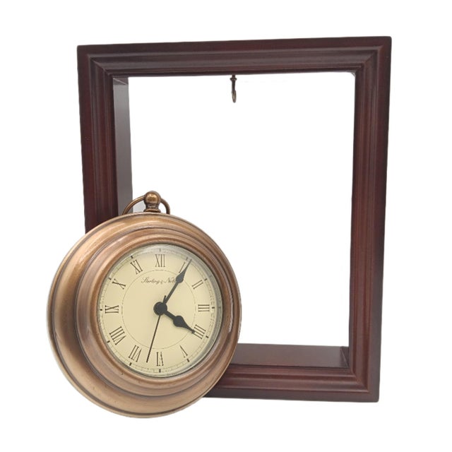 Beautiful vintage 90s era Sterling & Noble clock perfect for desk, shelf, or mantle. Not running currently, but the...