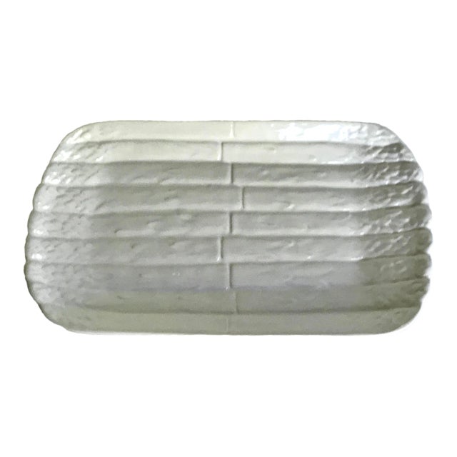 Bordallo Pinheiro Ceramic Asparagus Dish Made in Portugal For Sale