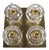 Ice Cube Brass Ceiling Light from Peill & Putzler, 1970s For Sale