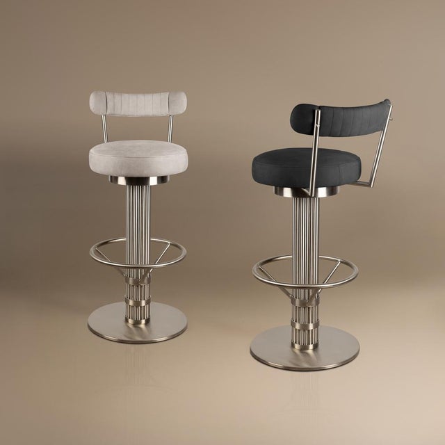 Willis Bar Chair by Porus Studio For Sale - Image 12 of 14