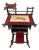 French Aesthetic Mouvement, Ebonized Bamboo Vanity, c.1890 For Sale