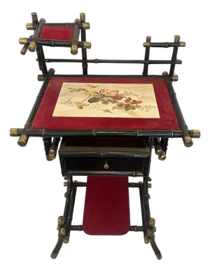 Napoleon Iii, Ebonized Bamboo Vanity, France, c.1890