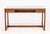 Maria Yee "Metro" Chestnut Writing Table, with glass top and slide drawer with multiple compartments. 30.25" H x 54" W x...