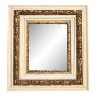 Vintage Wood & Gilt Framed Mirror For Sale