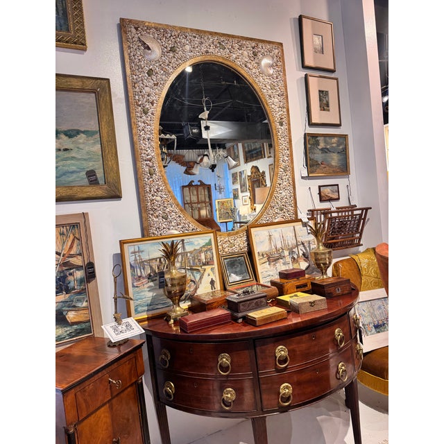 English Mahogany Demiluned Sideboard With Brass Rosette Hardware, Circa 1810 For Sale - Image 12 of 12