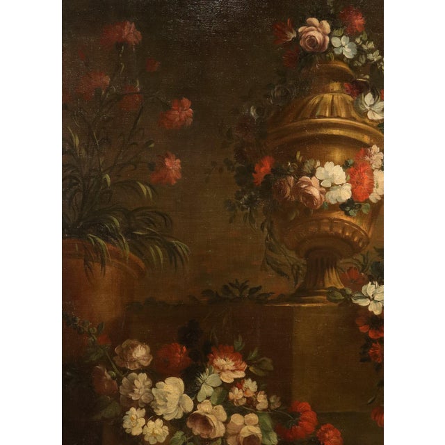 Pietro Francesco Gambone, Still Life Flowers, 18th Century, Oil Painting on Canvas, Framed For Sale - Image 6 of 13