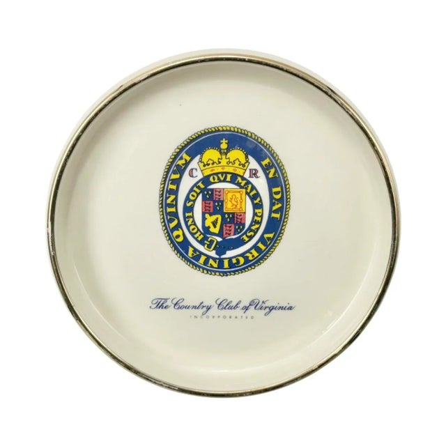 Vintage the Country Club of Virginia Richmond Ashtray For Sale - Image 13 of 13