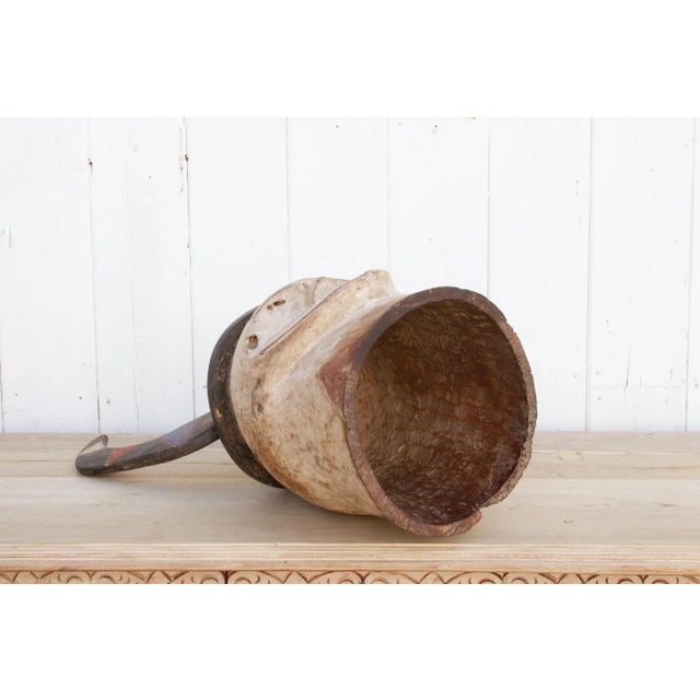 Antique White Rare Antique Punu Tribal Mask For Sale - Image 8 of 9