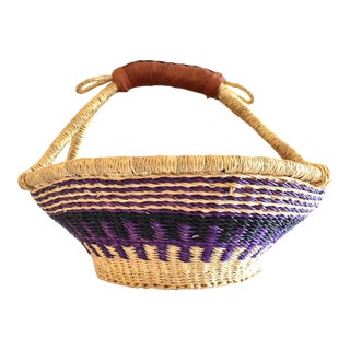African Ghana Bolga Market Basket For Sale