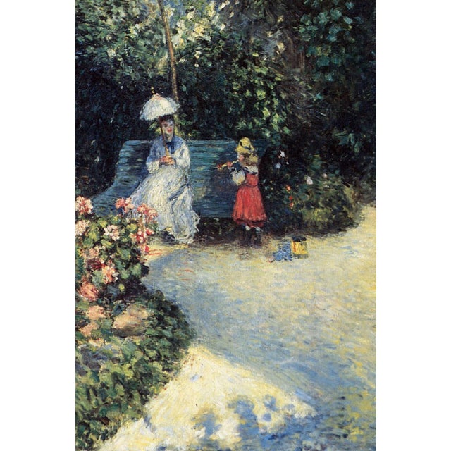 Blue Vintage French Impressionist Art Print – Summer Garden by Camille Pissarro, 12" X 16" For Sale - Image 8 of 9