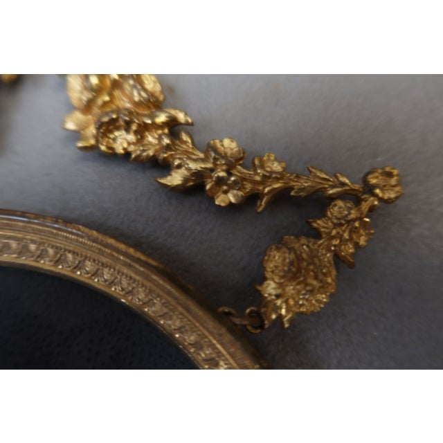 Metal Photo Frame in Gilded Bronze For Sale - Image 7 of 11
