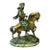 Vintage Barye Attributed "Arab Worrier on Horse" Bronze Sculpture Marble Base 30'' High For Sale