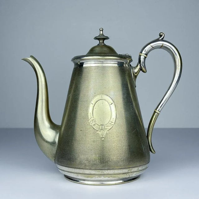 Silver Silver Plated Coffee Pot by Benetfink & Co For Sale - Image 8 of 18