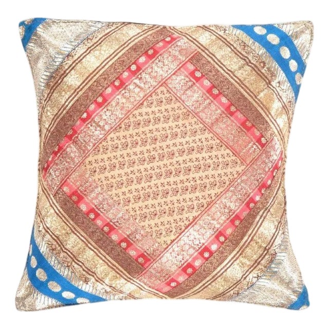 Pasargad DC Sari Silk Square Pillow Case For Sale