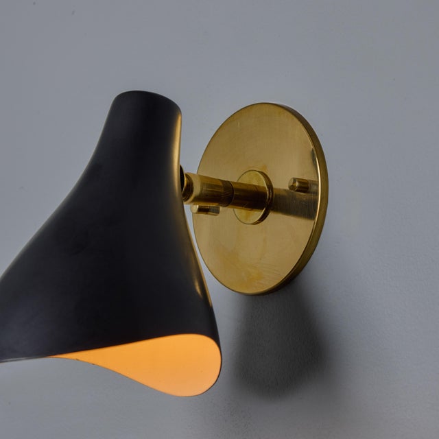 1950s Gino Sarfatti Model #10 Sconce for Arteluce in Black For Sale - Image 12 of 12