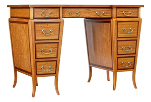 Sheraton Revival Satinwood Desk, 1910