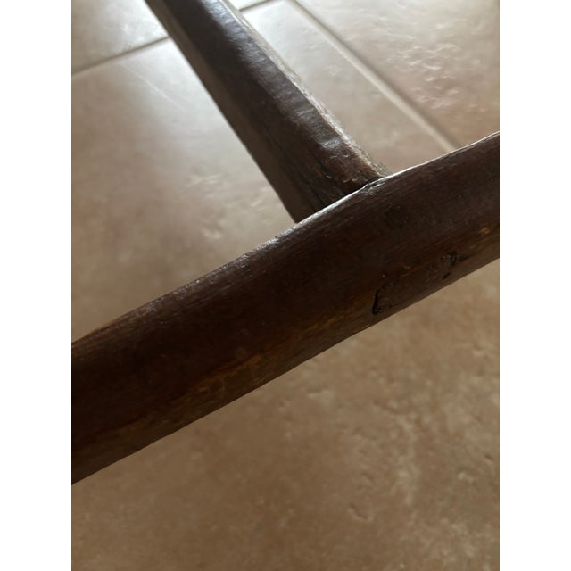 Antique Early American Pine Work Table / Farm Table For Sale - Image 9 of 15