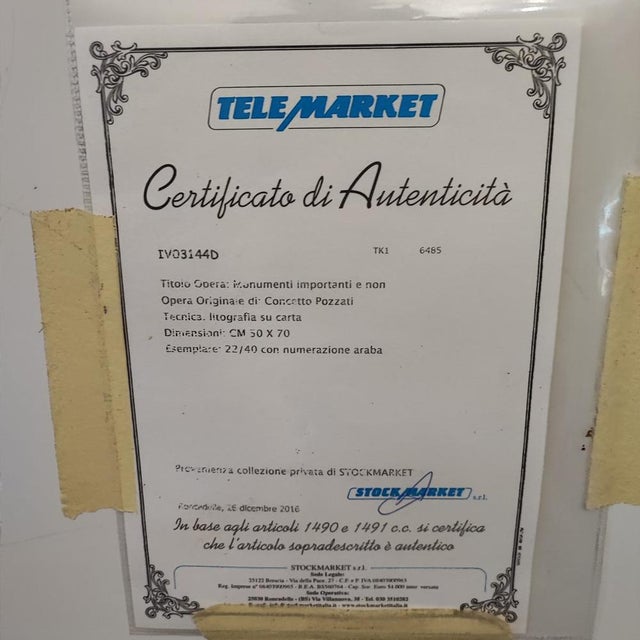 Concetto Pozzati, Untitled, Lithograph, Framed For Sale - Image 10 of 11