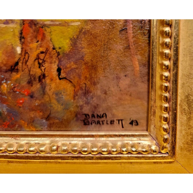 1940s Dana Bartlett -Interior of a Spanish Gothic Church -Oil Painting For Sale - Image 5 of 10