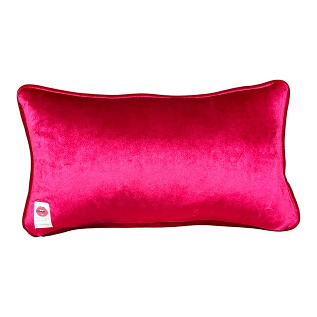 2020s Hand-Embroidered Needlepoint "Candy Cane" Holiday Pillow, One of a Kind For Sale - Image 5 of 5