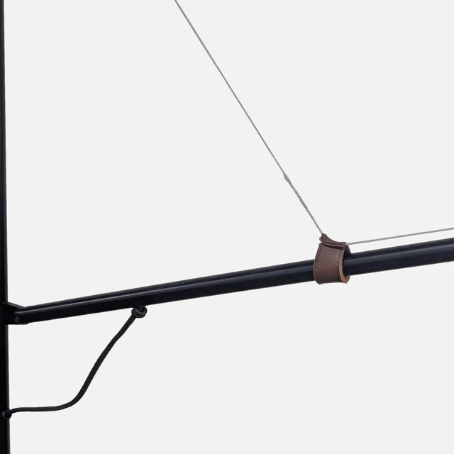 Metal Eq3 Modern Black Floor Lamp With Concrete Base For Sale - Image 7 of 10