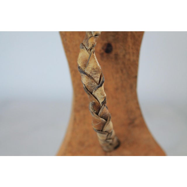 Wood Antique Hand Carved African Wood Headrest For Sale - Image 7 of 9