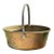 Large Antique Brass & Wrought Iron Hearth Pot/Cauldron For Sale