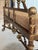 Chinoiserie Vintage Hollywood Regency Gilt Metal Ball Finial Bench For Sale - Image 3 of 12