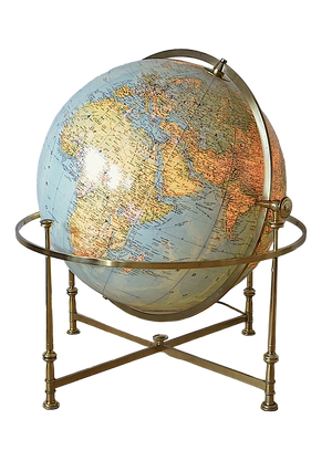 Globe in Brass Frame from JRO Verlag, 1960s