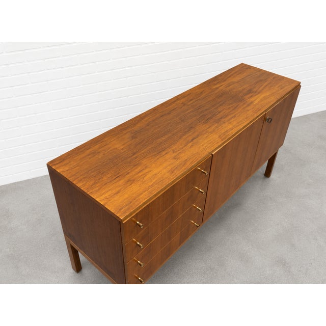 Mid Century Modern Teak Credenza C. 1960’s | Scandinavian Danish Modern Sideboard For Sale - Image 13 of 14