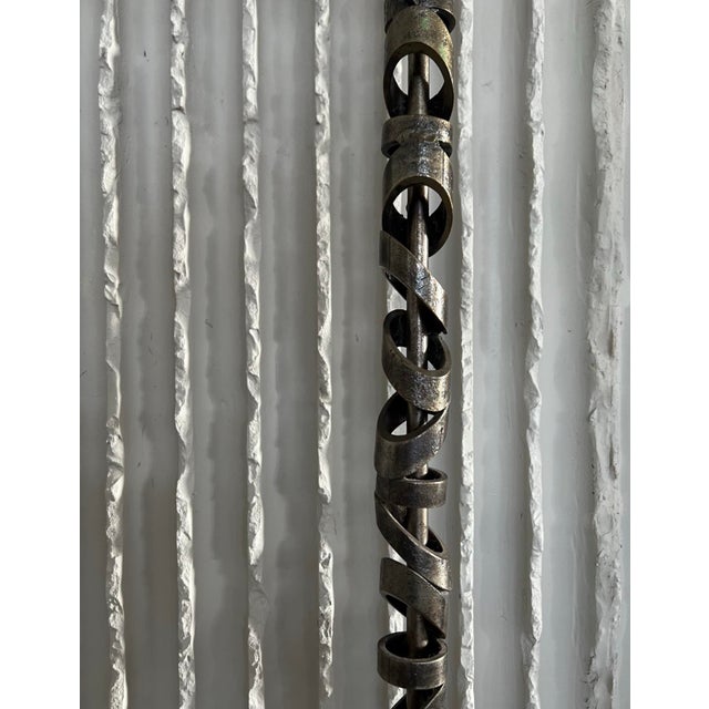 Brutalist Arts & Crafts French Handmade Sculptural Floor Lamp For Sale - Image 3 of 12