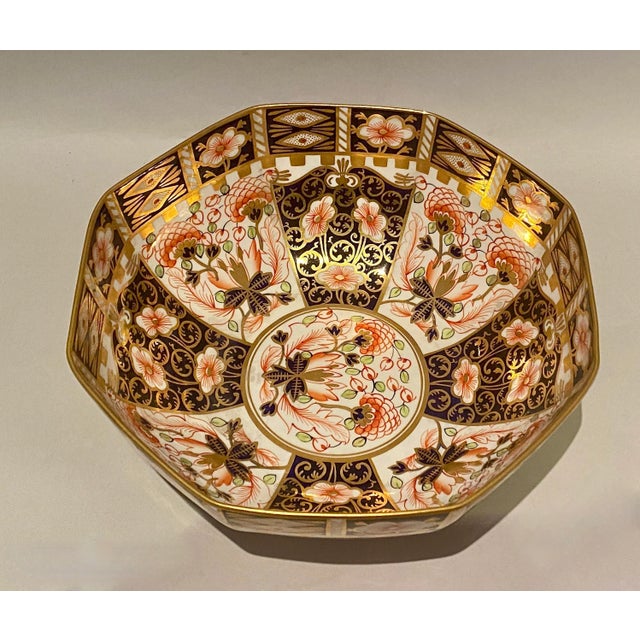 RARE Royal Crown Derby Octagonal Bowl Pattern 6299 old Witches pattern. For vegetable or other serving purposes. Has been...