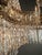 1930s Art Deco Crystal Chandelier Silver Serpentine Form Restored Antique Brass For Sale - Image 13 of 16