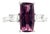 Natural Tourmaline White Sapphire Ring 7 14k W Gold 3.57 TCW Certified For Sale