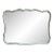 Vintage French Provincial Scalloped Distressed Mirror For Sale