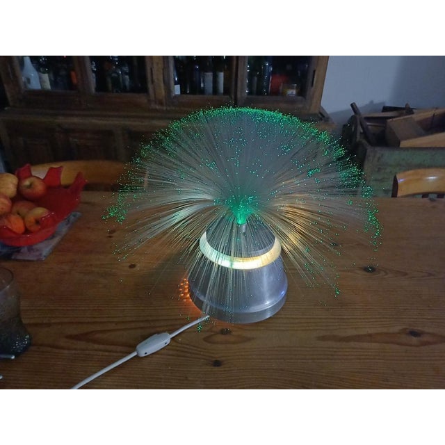 Vintage Yenni Lamp in Aluminium and Fibre Optics, 1970 For Sale - Image 6 of 15